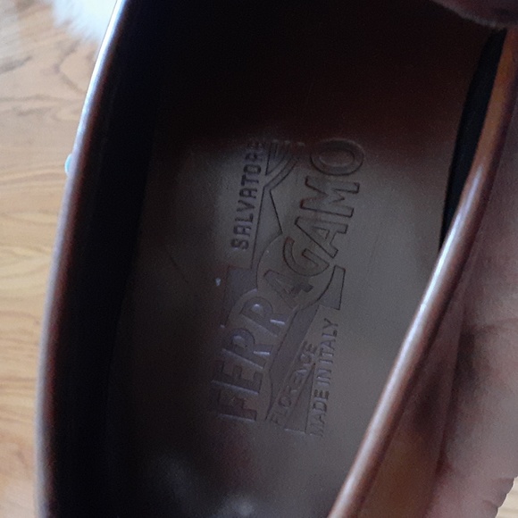 Salvatore Ferragamo Brown Penny Loafers Men's Size 6.5 - Picture 2 of 8